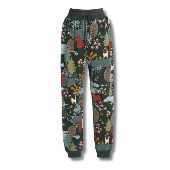 Princess Highway Woodland Terry Joggers - 100% Cotton, Whimsical, Forest, Earthy - Picture 1 of 12